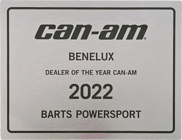 Can-Am Dealer of the Year Benelux 2022 – Barts Powersport